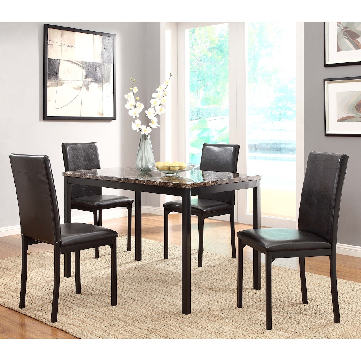 Homelegance Furniture Tempe Kitchen Table and Chair Set