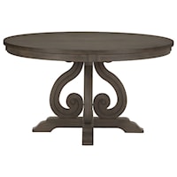 Transitional Round Dining Table