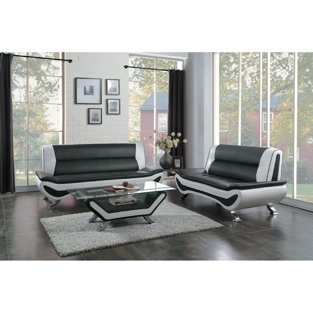 Homelegance Furniture Veloce Stationary Living Room Group