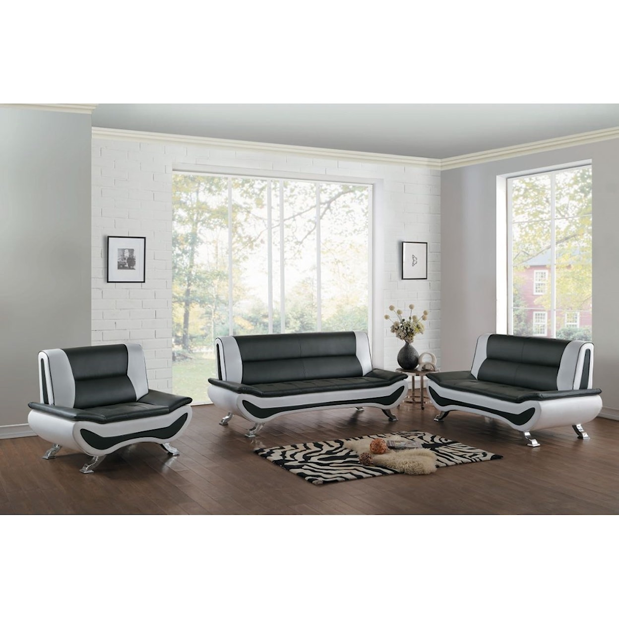 Homelegance Furniture Veloce Stationary Living Room Group