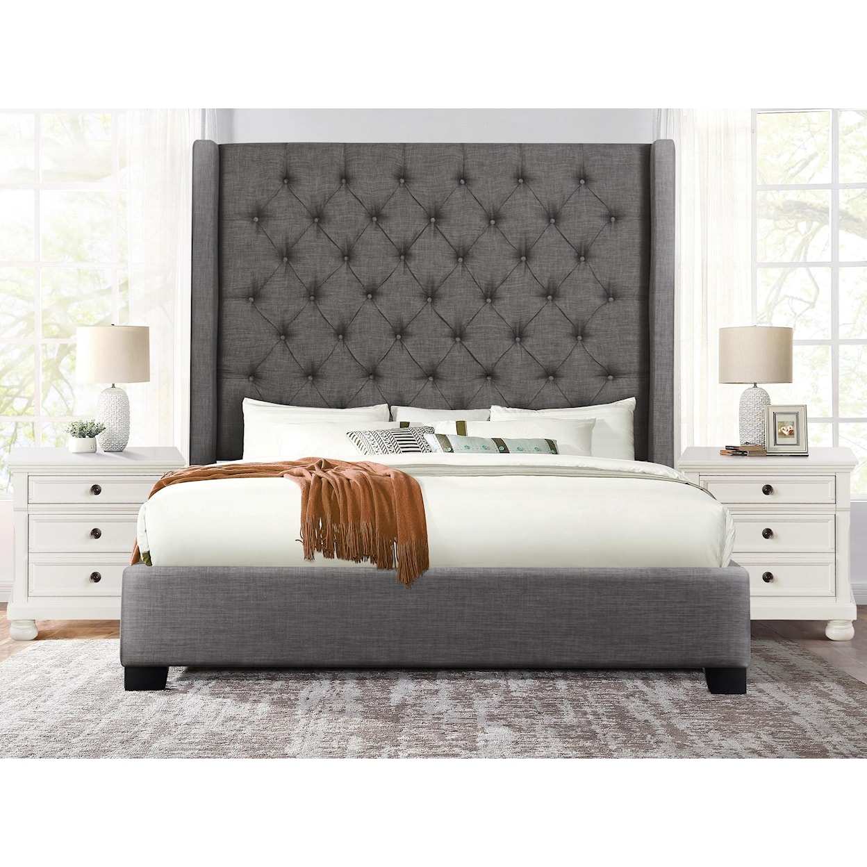 Homelegance Westerly King Upholstered Bed