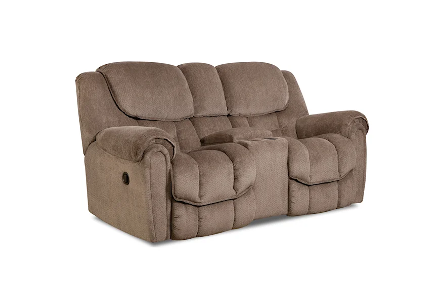 122 Rocking Console Reclining Loveseat by HomeStretch at Powell's Furniture and Mattress