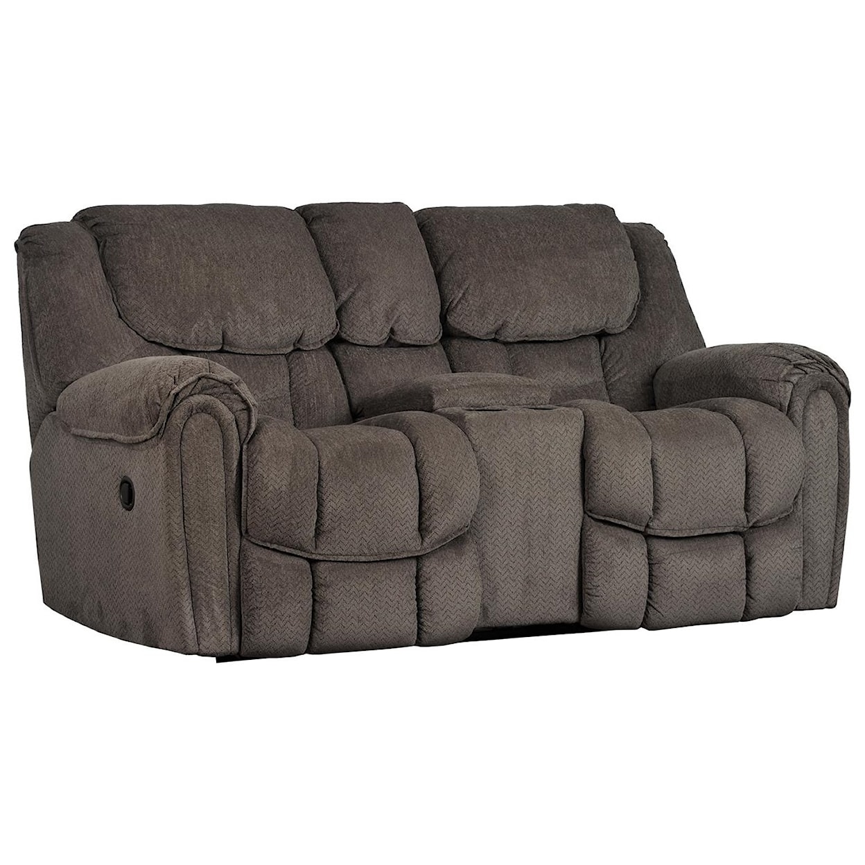 HomeStretch 122 Rocking Console Reclining Loveseat