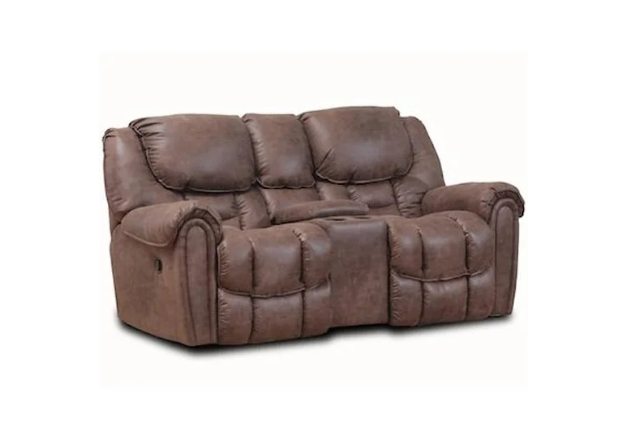 122 Rocking Console Reclining Loveseat by HomeStretch at Suburban Furniture