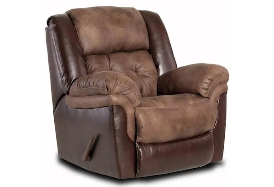 139 Rocker Recliner by HomeStretch at Dunk & Bright Furniture