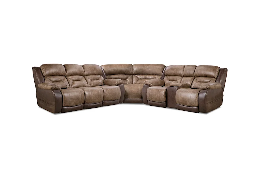 168 Collection Power Reclining Sectional by HomeStretch at Turk Furniture