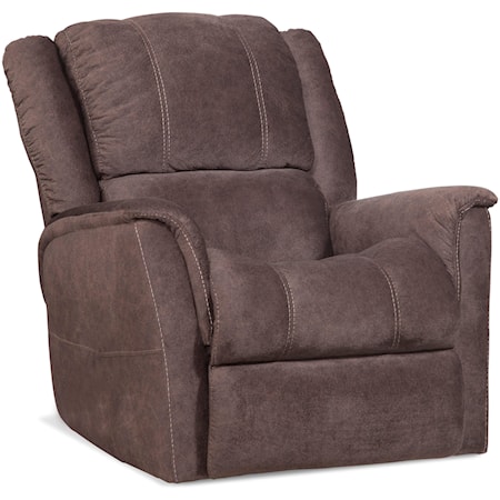Power Reclining Lift Chair with Contrast Stitching
