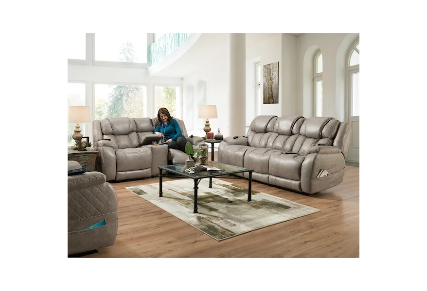 174 Reclining Living Room Group by HomeStretch at Dunk & Bright Furniture