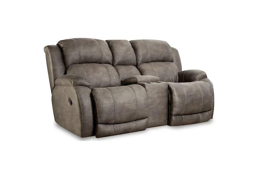 Denali Power Reclining Console Loveseat by HomeStretch at Gill Brothers Furniture & Mattress