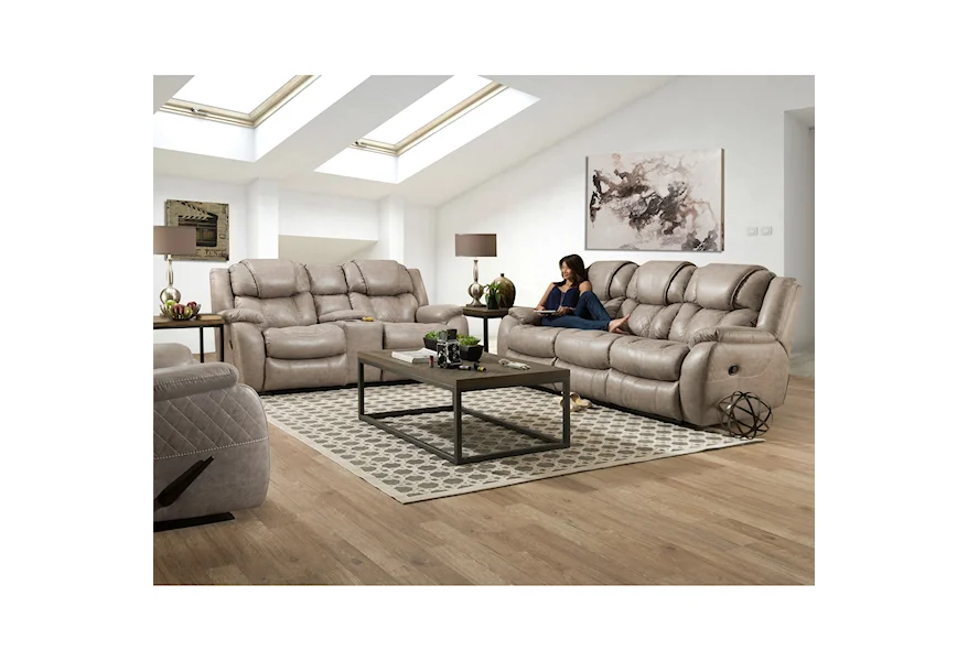182 Reclining Living Room Group by HomeStretch at Powell's Furniture and Mattress