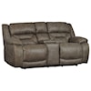 HomeStretch 158 Power Reclining Console Loveseat