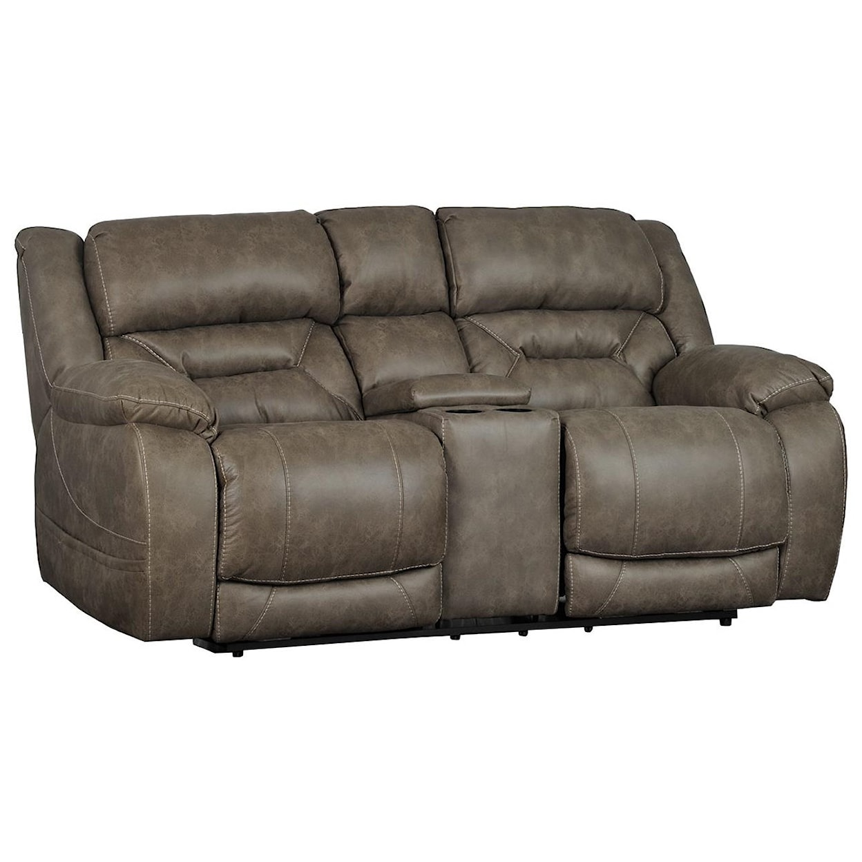 HomeStretch 158 Power Reclining Console Loveseat