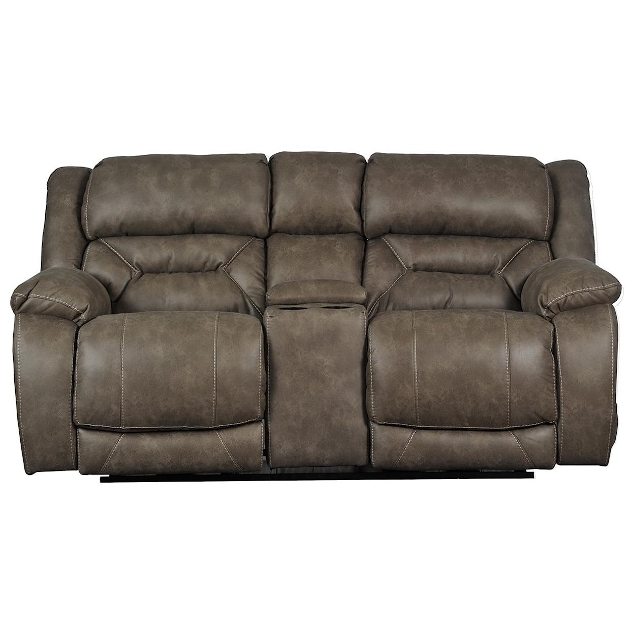 HomeStretch 158 Power Reclining Console Loveseat