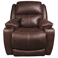 Power Recliner with Power Headrest, Lumbar Support and Cupholders