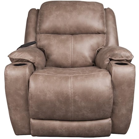 Power Recliner with Power Headrest, Lumbar Support and Cupholders