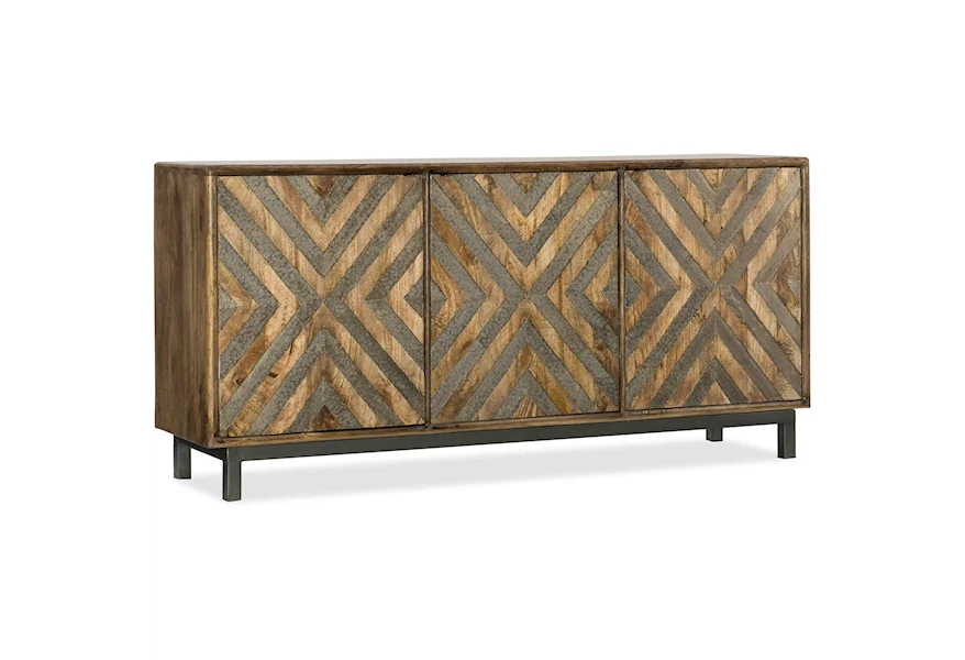 5649-55 Serramonte Entertainment/Accent Console by Hooker Furniture at Alison Craig Home Furnishings
