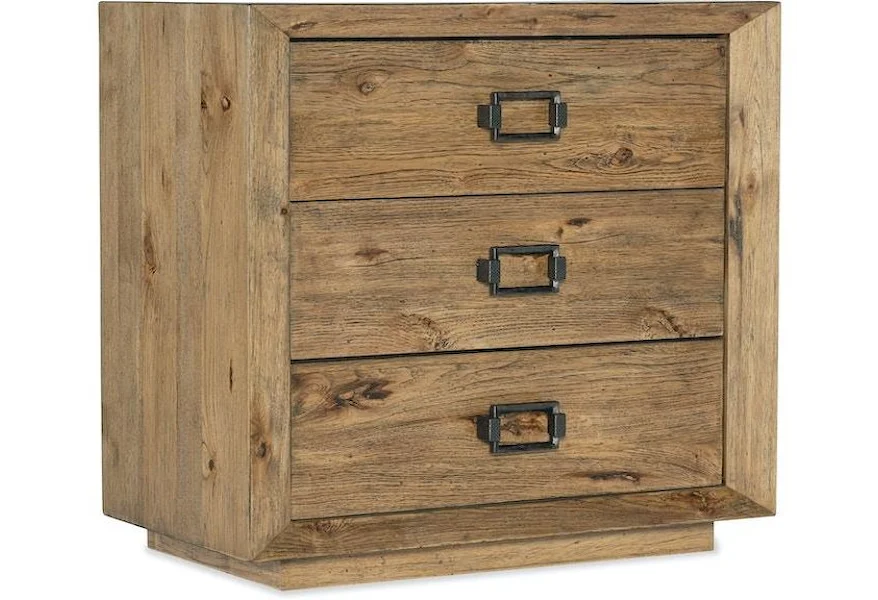 6700 Big Sky Three Drawer Nightstand by Hooker Furniture at Howell Furniture