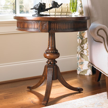 Round Pedestal Accent Table