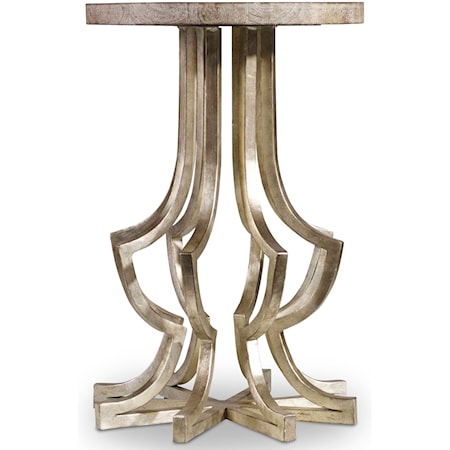 Metal Chairside Table
