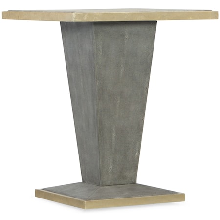 Square Shagreen End Table