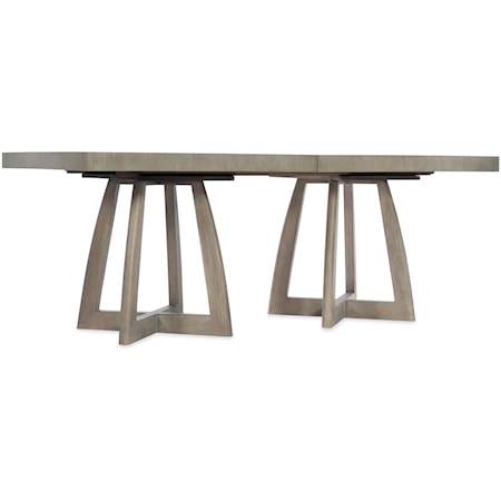 Rectangle Pedestal Dining Table