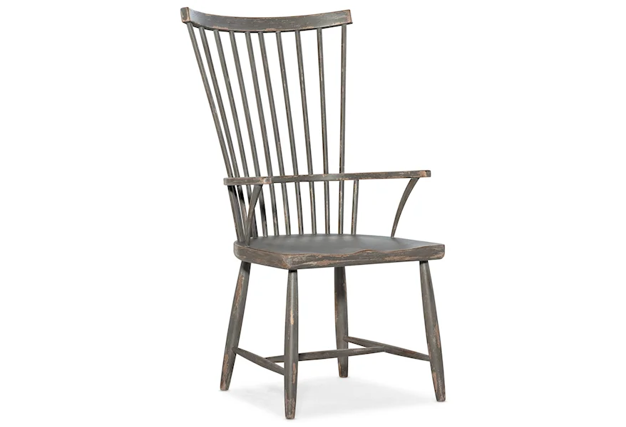 Alfresco Marzano Windsor Arm Chair by Hooker Furniture at Corner Furniture