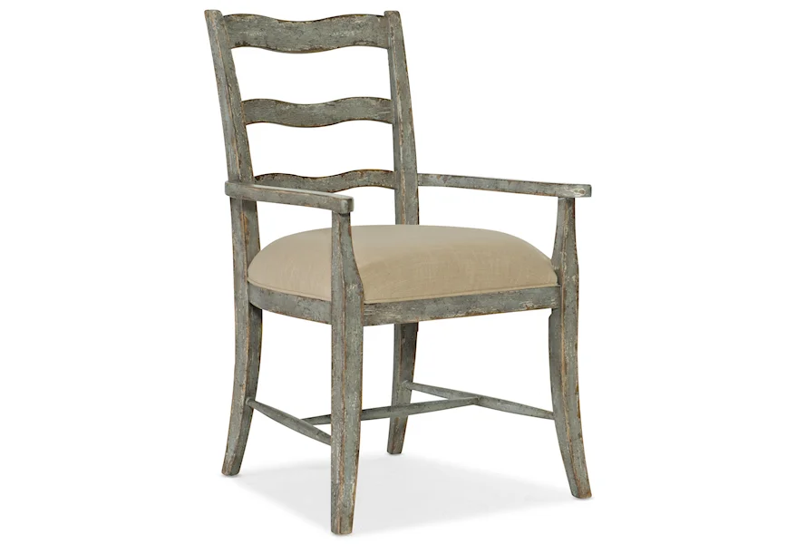 Alfresco La Riva Upholstered Seat Arm Chair  by Hooker Furniture at Jacksonville Furniture Mart