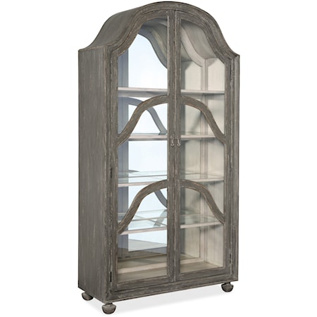 Transitional Costa Display Cabinet with Touch Lighting
