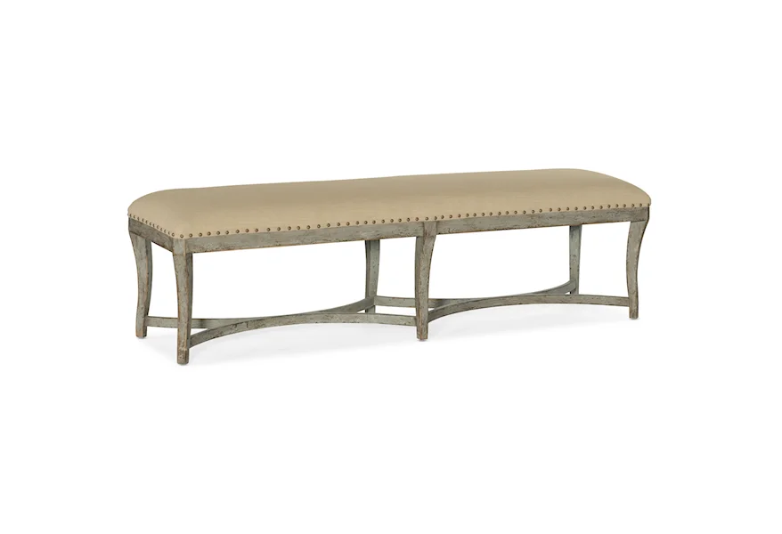 Alfresco Panchina Bed Bench by Hooker Furniture at Miller Waldrop Furniture and Decor