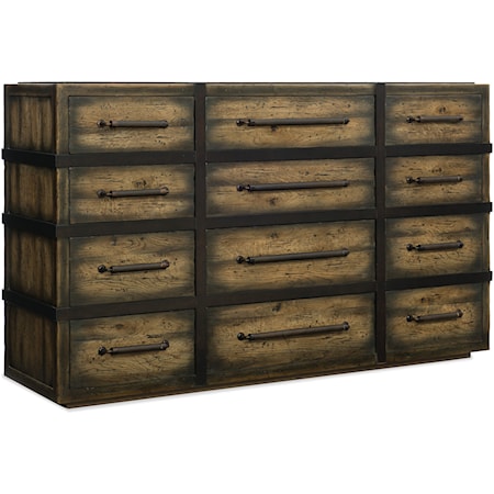 Twelve-Drawer Dresser