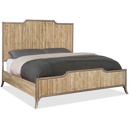 Queen Wood Panel Bed