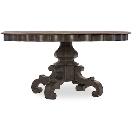 60in Round Pedestal Dining Table