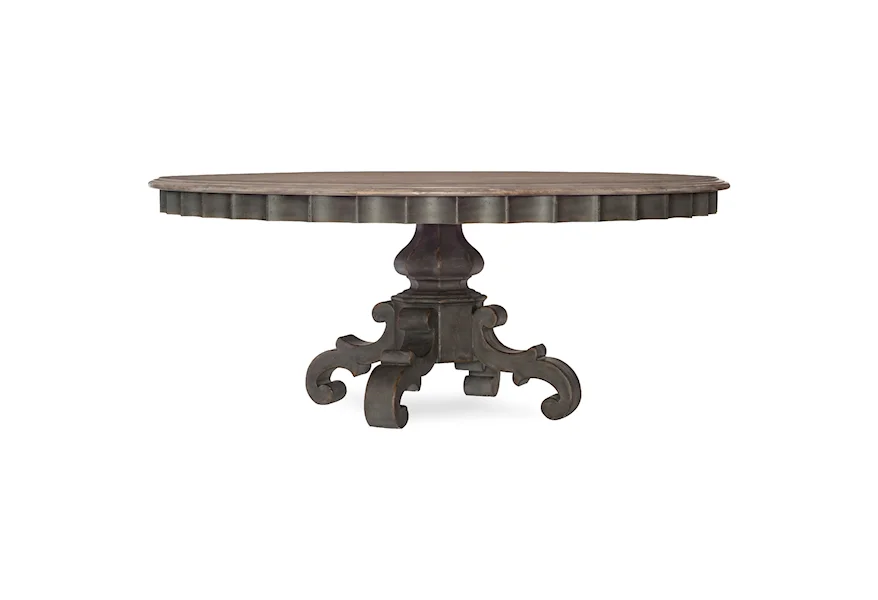 Arabella 72in Round Pedestal Dining Table by Hooker Furniture at Janeen's Furniture Gallery