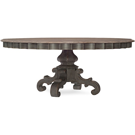 72in Round Pedestal Dining Table