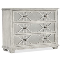 Duvel Accent Chest with Antique Glass Drawer Fronts