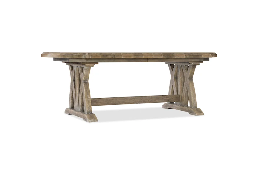 Boheme Colibri 88" Trestle Dining Table by Hooker Furniture at Janeen's Furniture Gallery