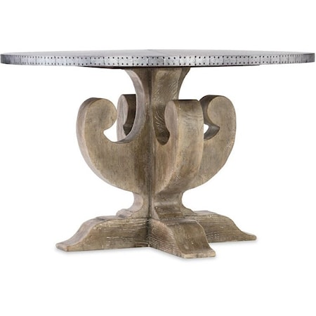 Adjustable Metal Top Dining Table