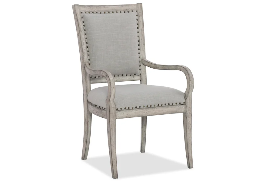 Boheme Vitton Upholstered Arm Chair by Hooker Furniture at Mueller Furniture