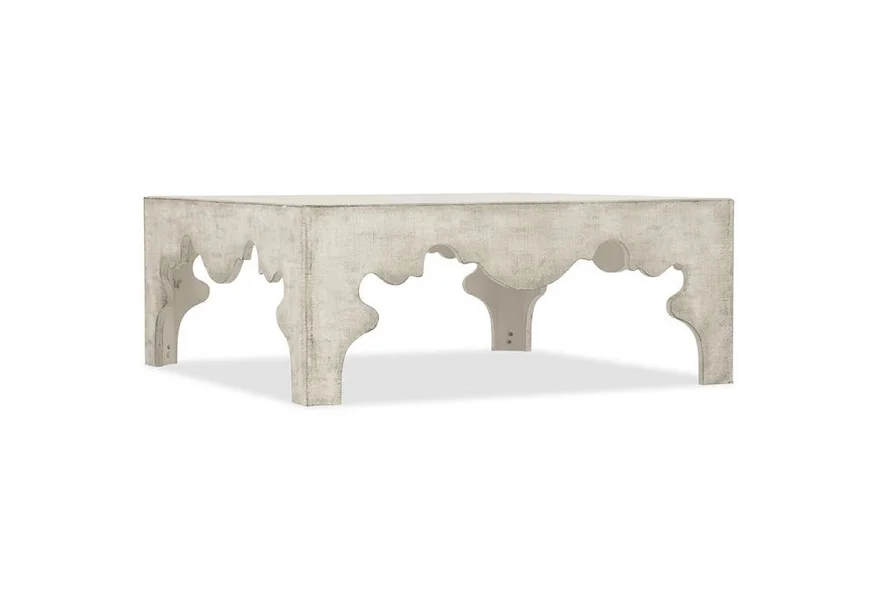 Boheme Linen Covered Cocktail Table by Hooker Furniture at Z & R Furniture