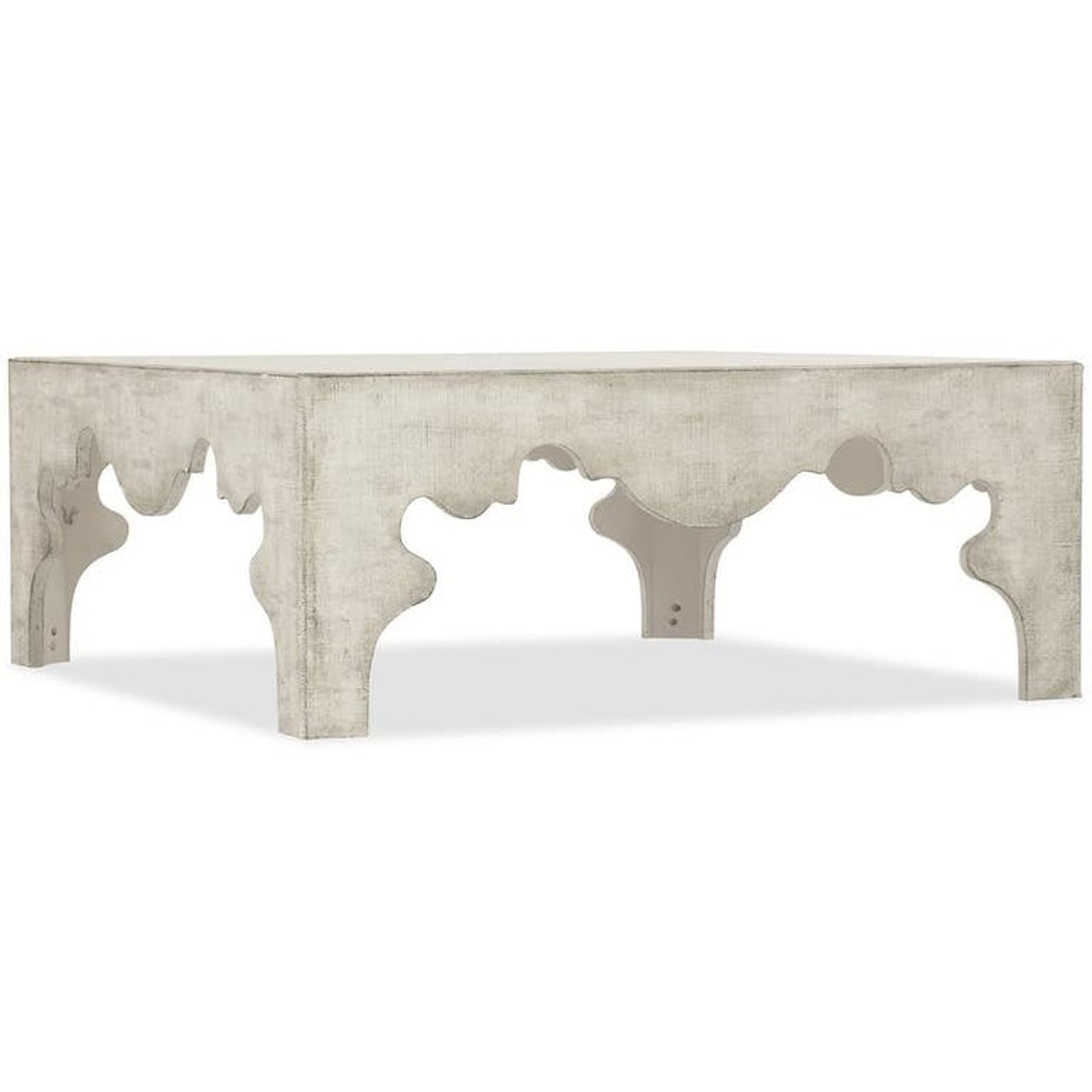 Hooker Furniture Boheme Linen Covered Cocktail Table