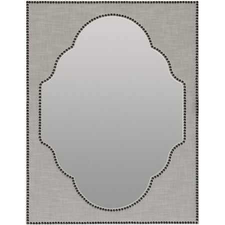 Nourmand Linen Wrapped Mirror