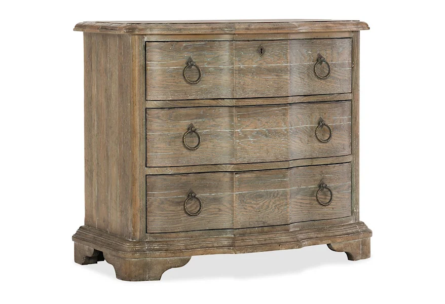 Boheme Three Drawer Nightstand by Hooker Furniture at Gill Brothers Furniture