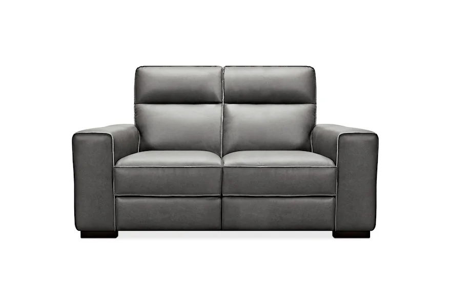 Braeburn Leather Power Reclining Loveseat by Hooker Furniture at Janeen's Furniture Gallery