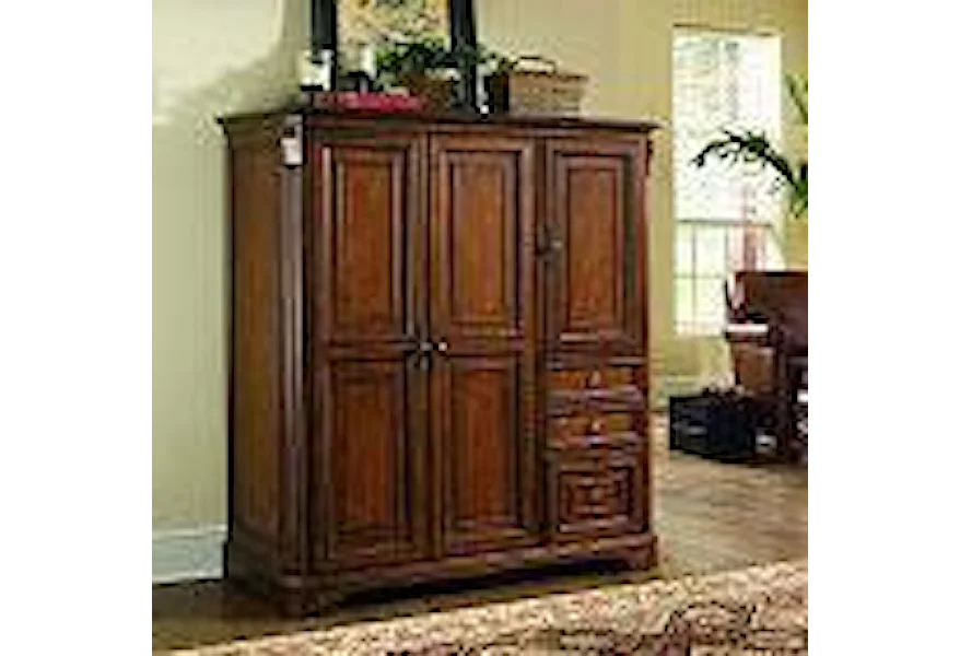 Brookhaven Computer Cabinet by Hooker Furniture at Gill Brothers Furniture