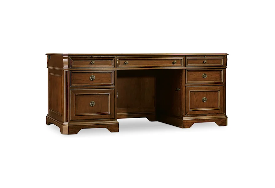 Brookhaven Executive Desk by Hooker Furniture at Janeen's Furniture Gallery