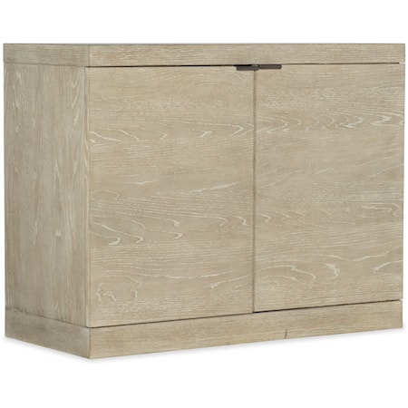 Contemporary File Cabinet with Locking File Drawer