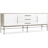 Contemporary Entertainment Console with Soft-Close Doors