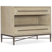 Contemporary Nightstand with USB Port