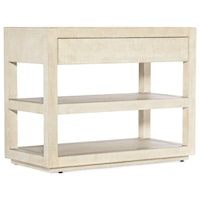Contemporary Nightstand with Self-Closing Drawer
