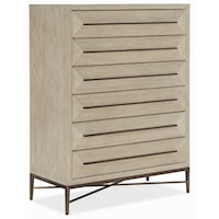 Contemporary Drawer Chest with Self-Closing Drawers